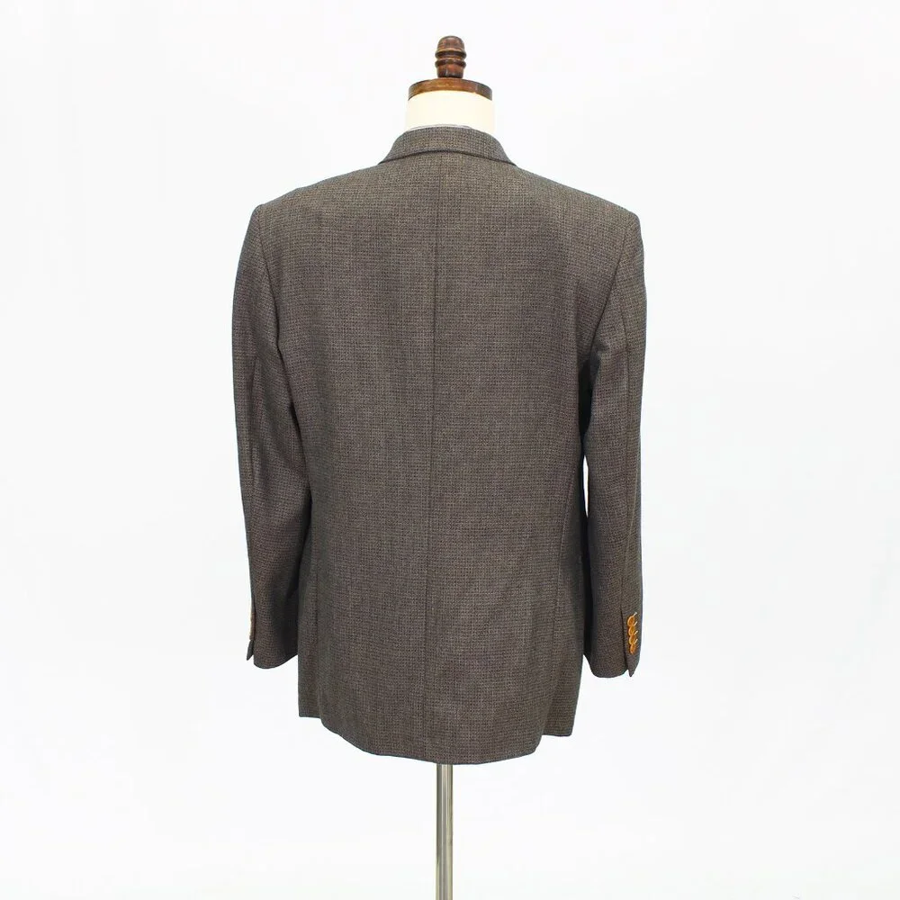 Marzotto Lab 42S Brown HT 3-Button Sport Coat Blazer Jacket T529